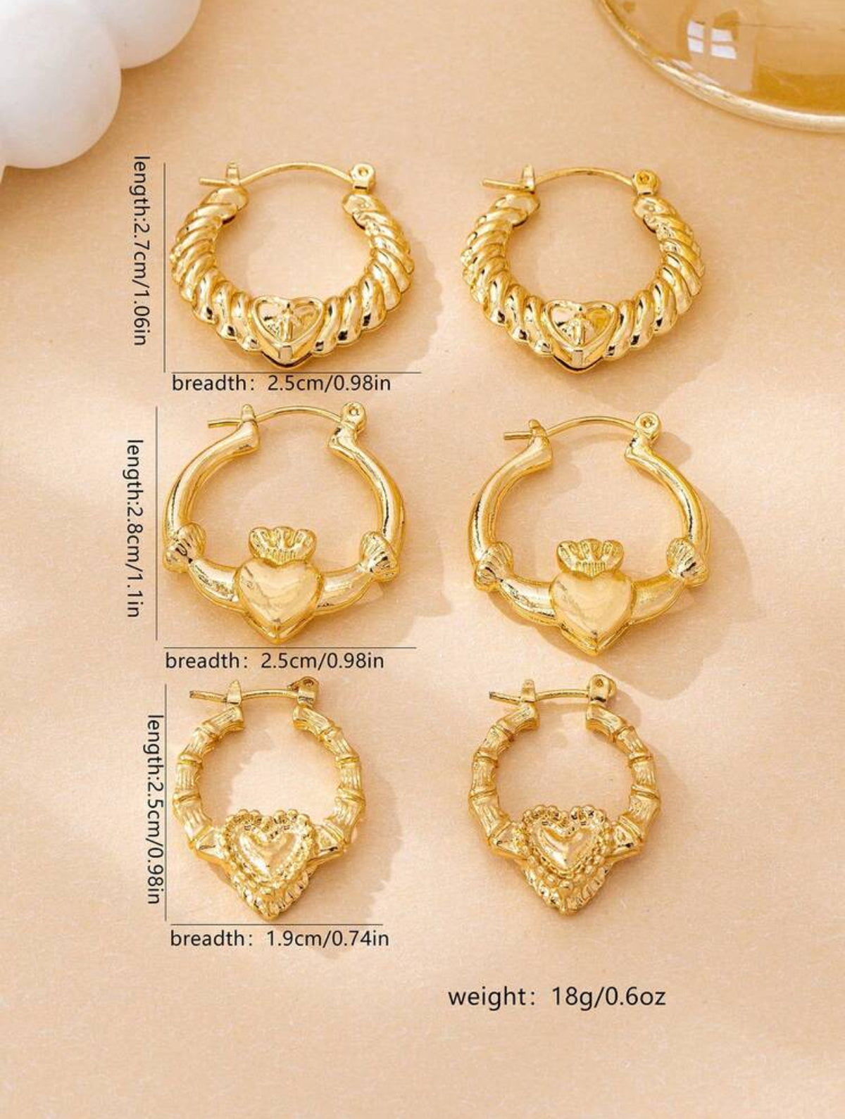 Kids Hoop Earring Set – Girls Fashion Jewelry for Everyday Wear