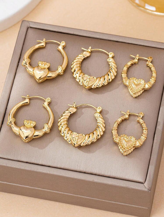Kids Hoop Earring Set – Girls Fashion Jewelry for Everyday Wear