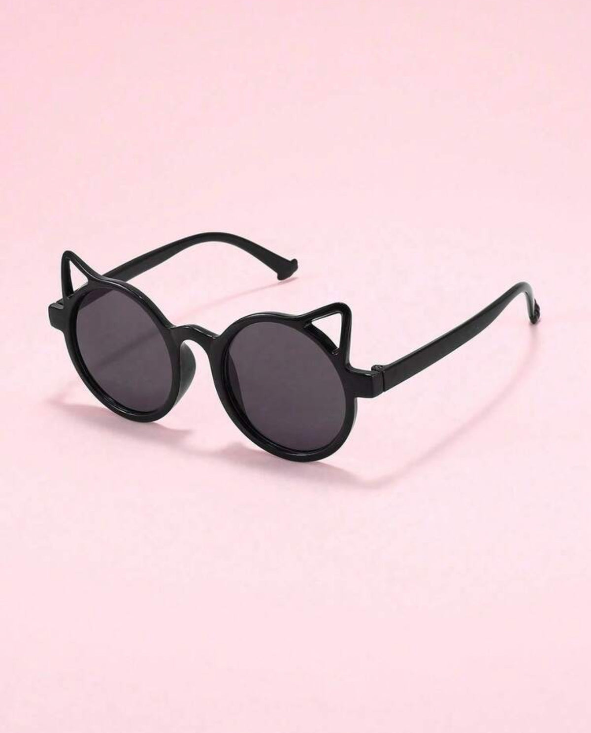 Kids Cat-Ear Sunglasses – Girls Fun UV-Protective Eyewear White & Black
